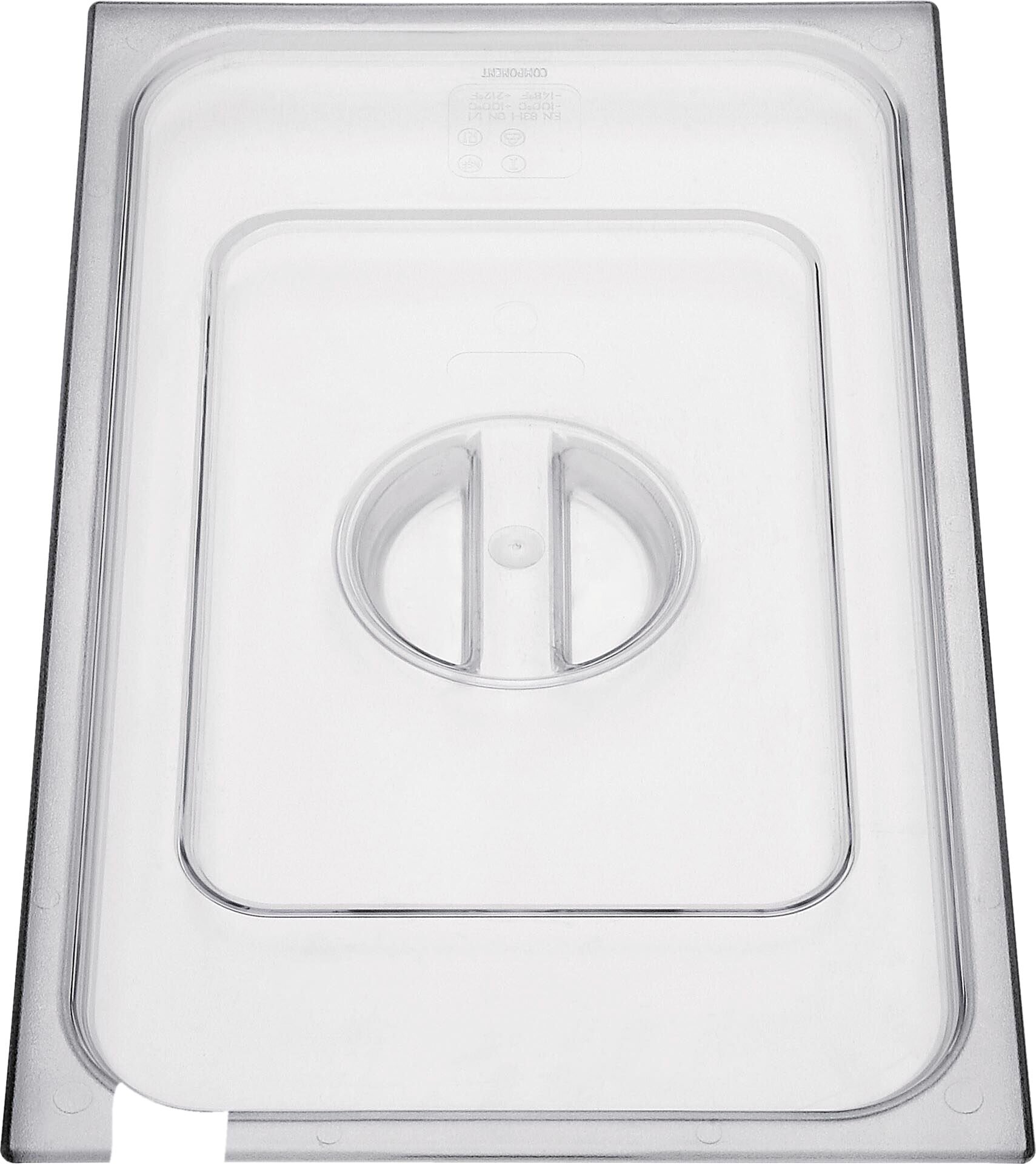 GN-Deckel mit Löffelausschnitt Polycarbonat für 1/3