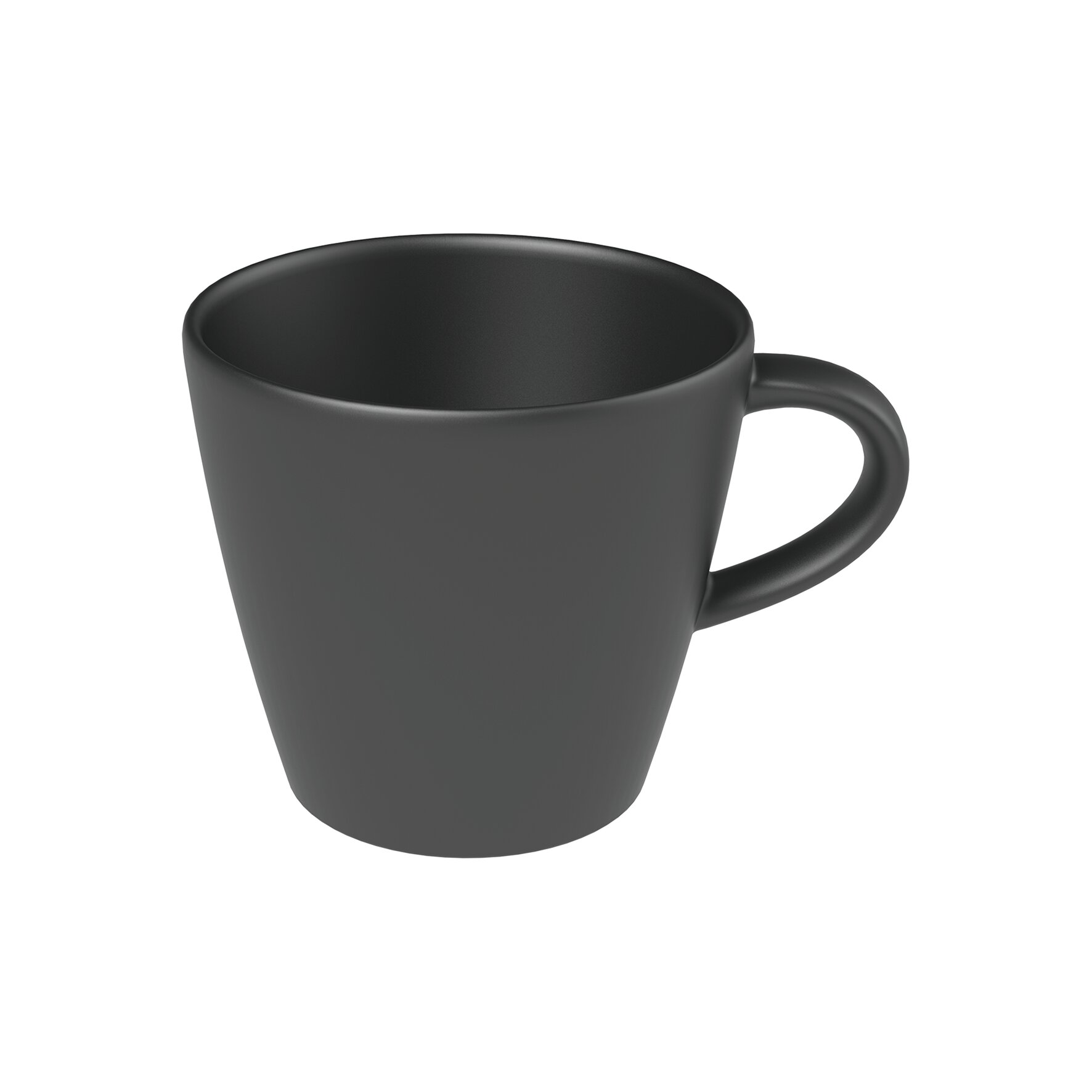 The Rock Black Shale, Tasse 105 x 83 mm / 0,16 l schwarz