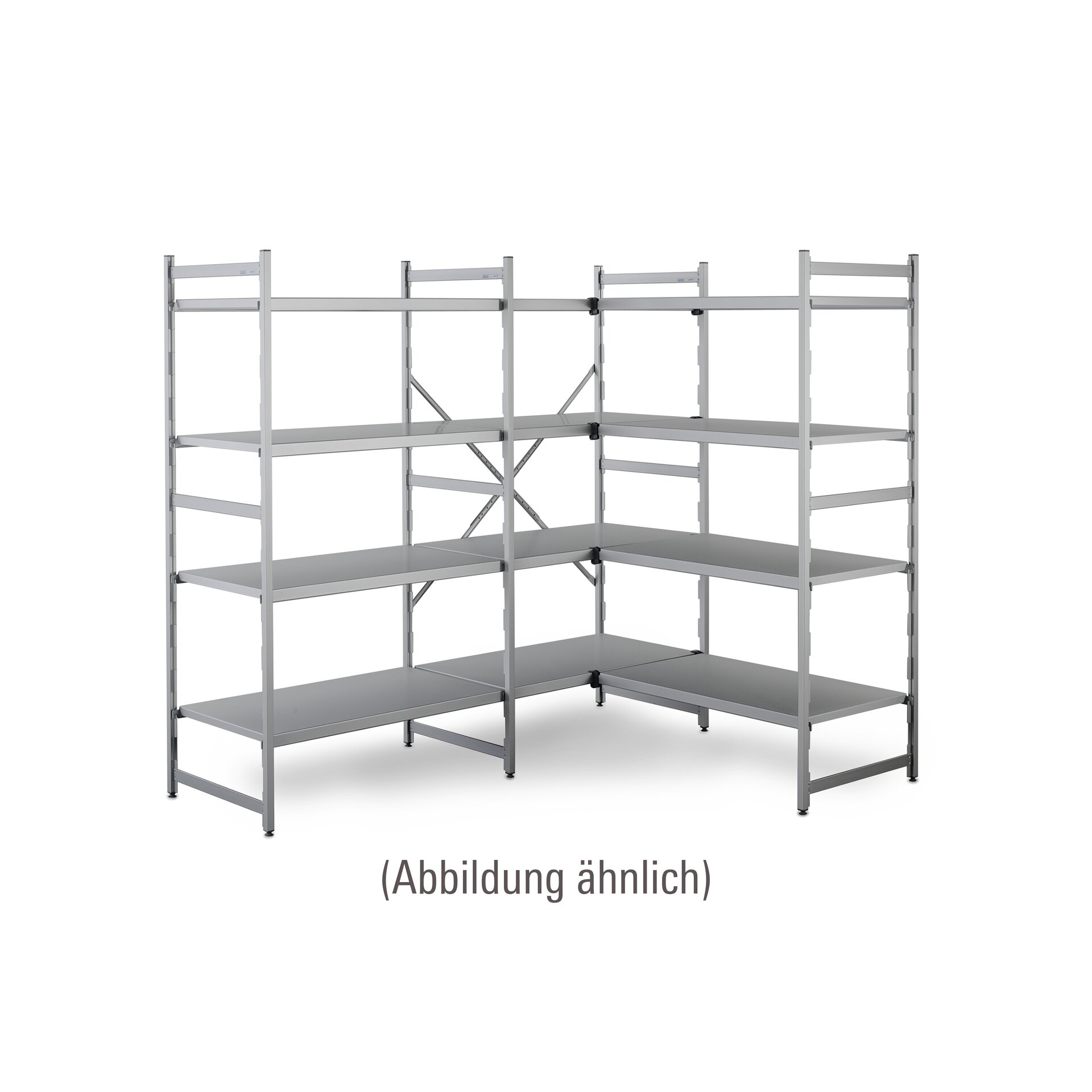 NORM 20 – Aluminium-Anbauregal 975 x 500 x 1800 mm