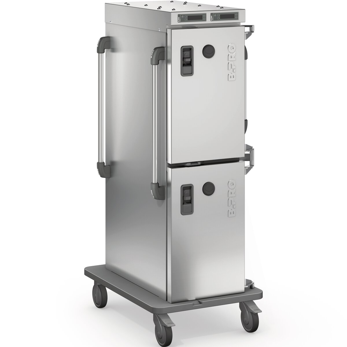 Speisentransportbehälter fahrbar / umluftbeheizt für 2 x 12 GN 1/1