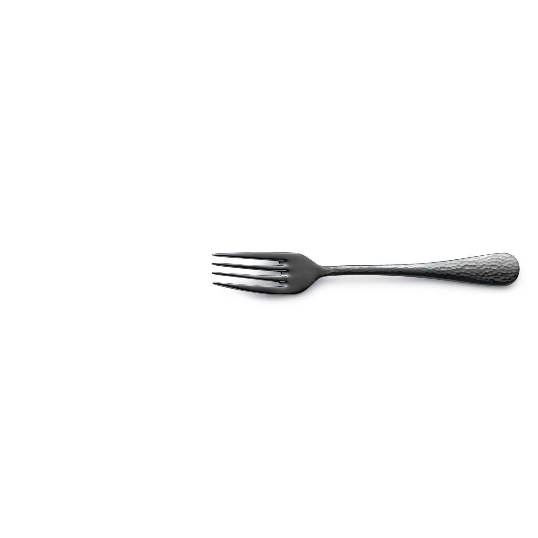 Sierra, Kuchengabel 144 mm gehämmert PVD schwarz 