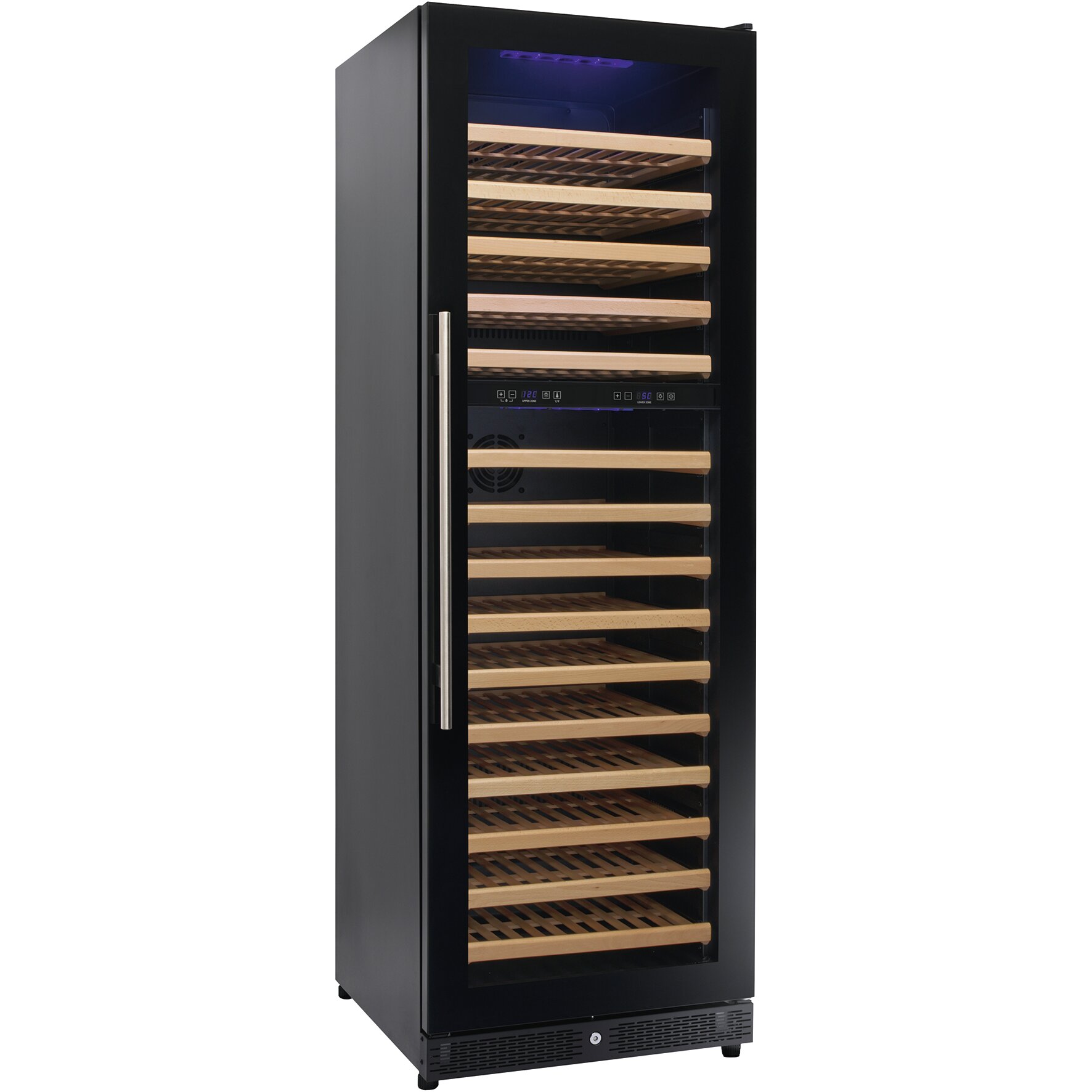 Weinkühlschrank 2 Zonen / 160 Flaschen / 595 x 730 x 1830 mm