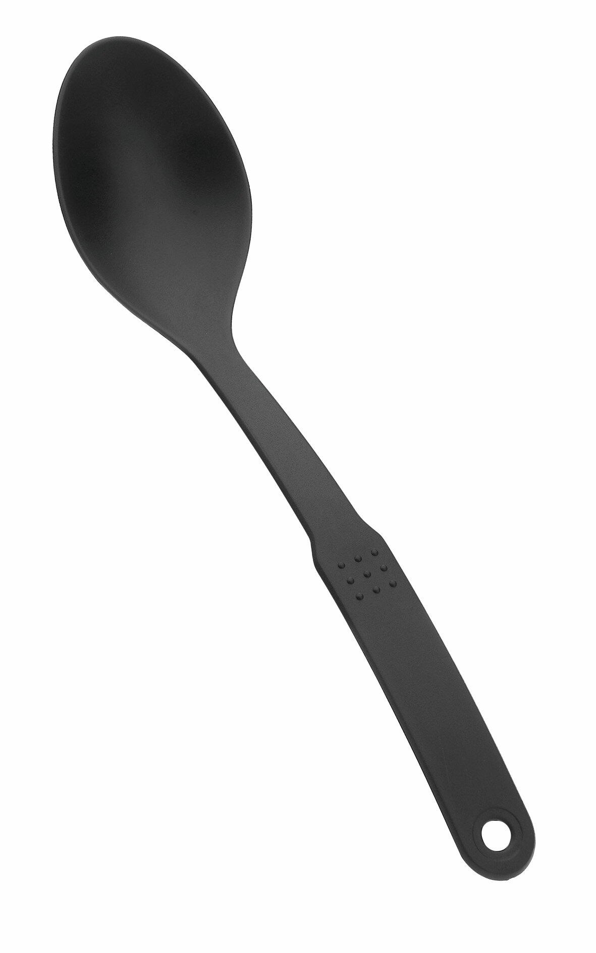 Küchenhelfer schwarz Chafinglöffel, glatt