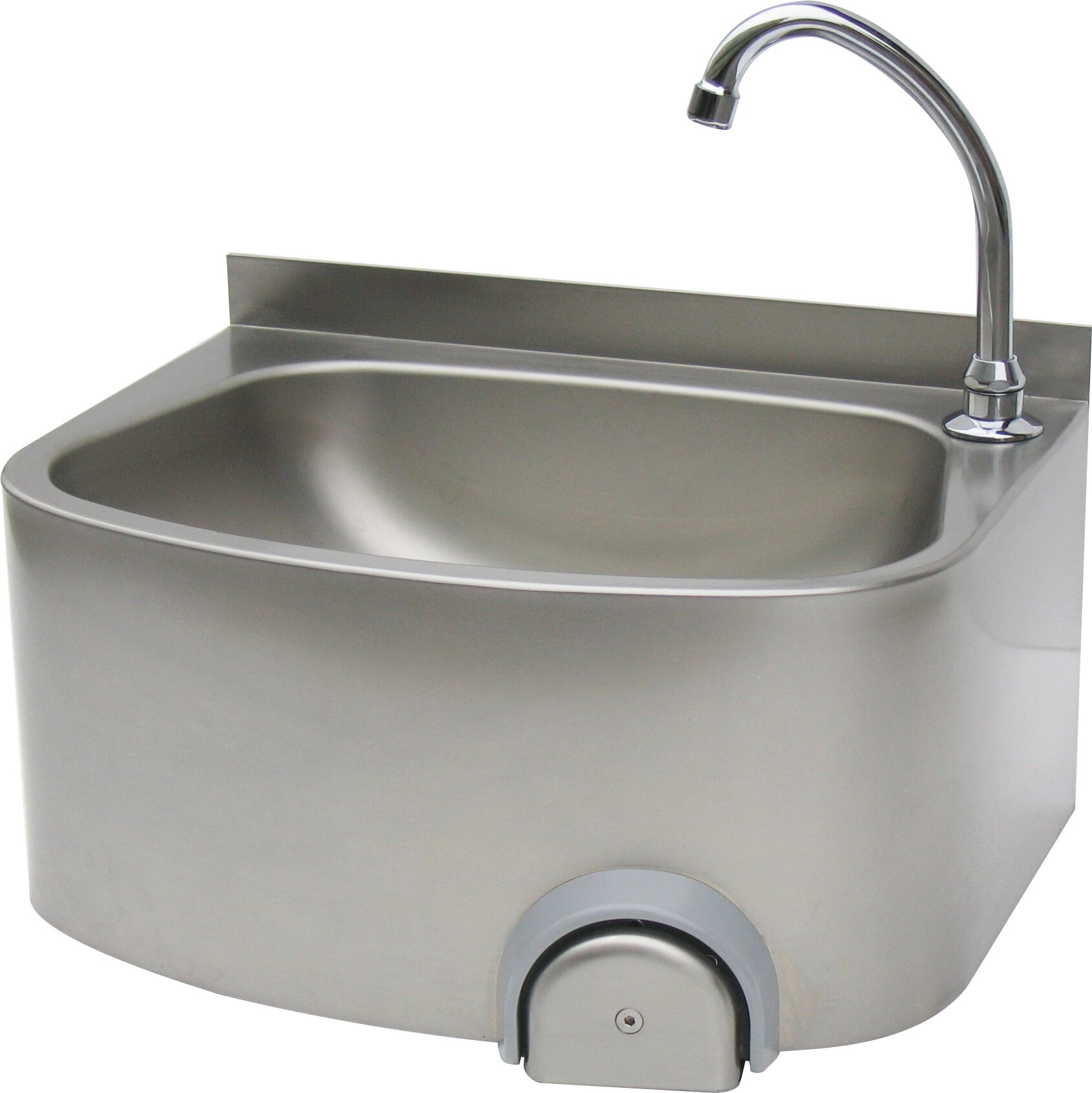 Handwaschbecken halbrund ovales Becken Wandmontage 480 x 360 x 220 mm