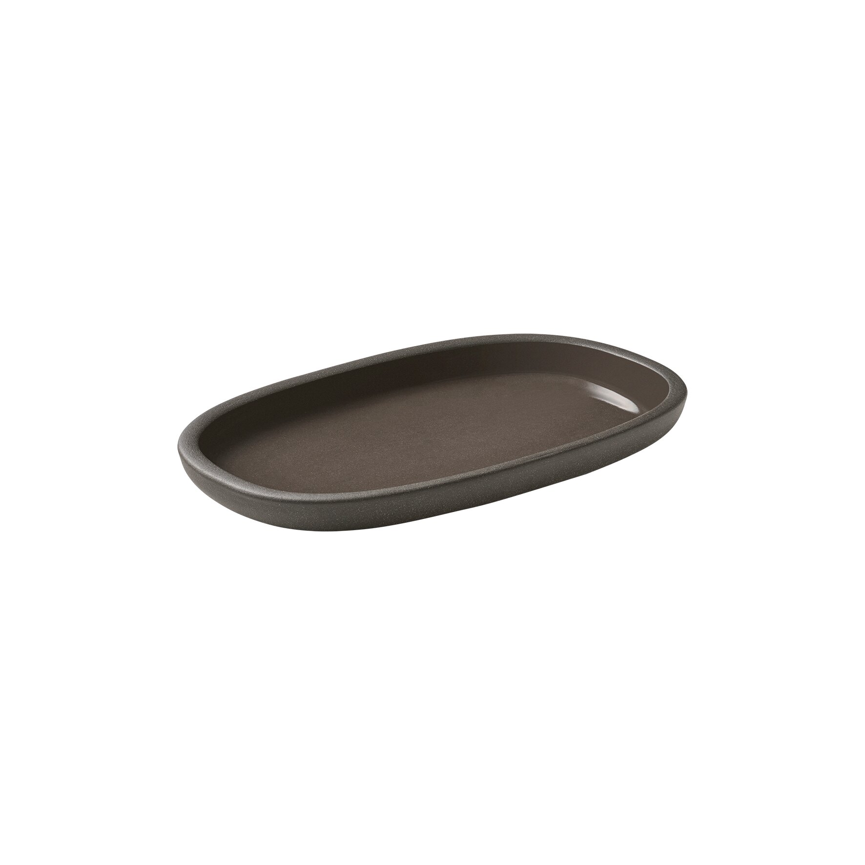ReNew, Coupplatte oval 190 x 110 mm taupe 