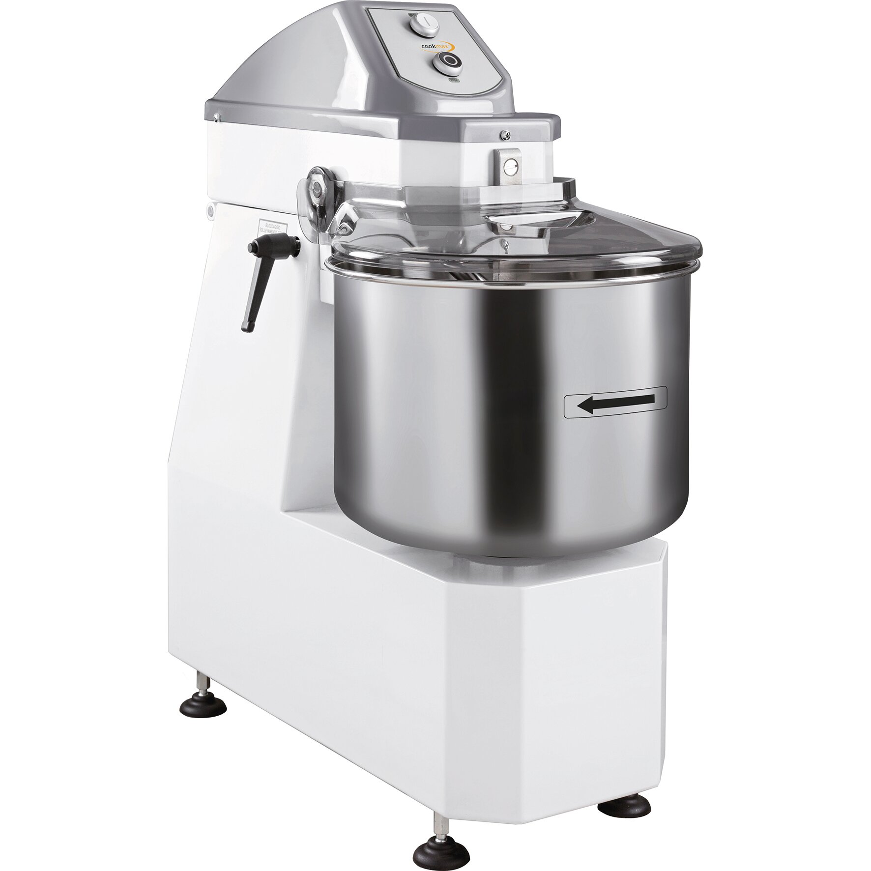 Teigknetmaschine für 18 kg / 22 l, mit anhebbarem Kopf