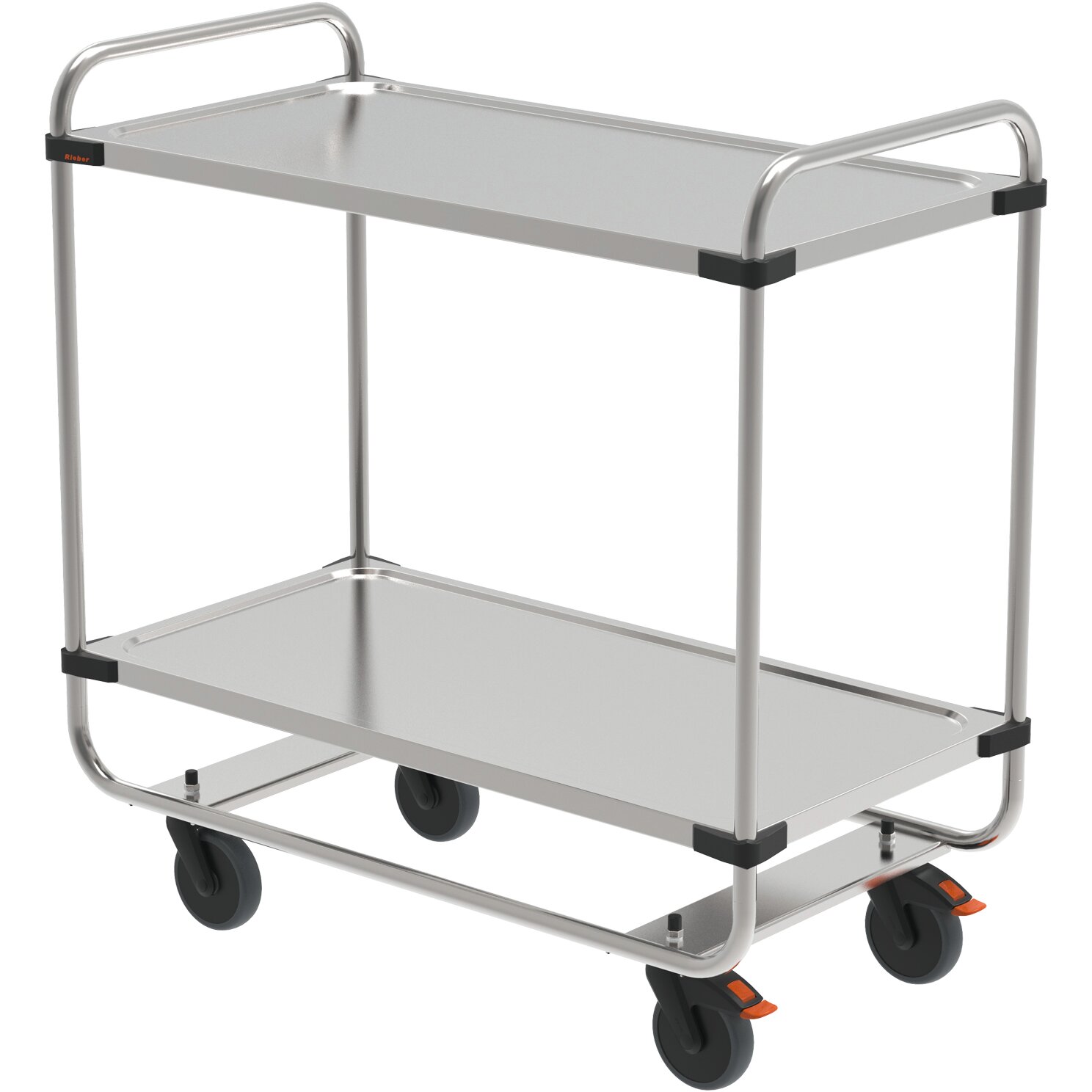 Servierwagen 2 Borden 1000 x 500 mm / Tragkraft 160 kg / 1035 x 535 x 1043 mm
