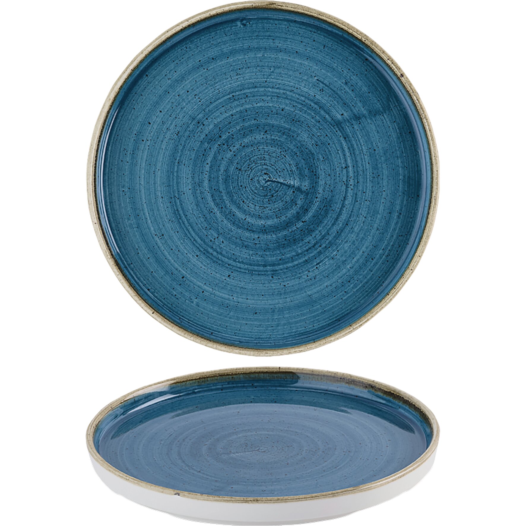Stonecast, Teller tief mit Steilrand ø 260 mm Java Blue