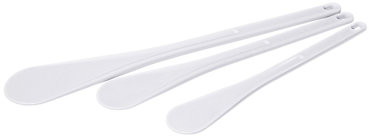 Rührspatel 300 x 50 mm mit Aufhängeöse / Exoglass weiß