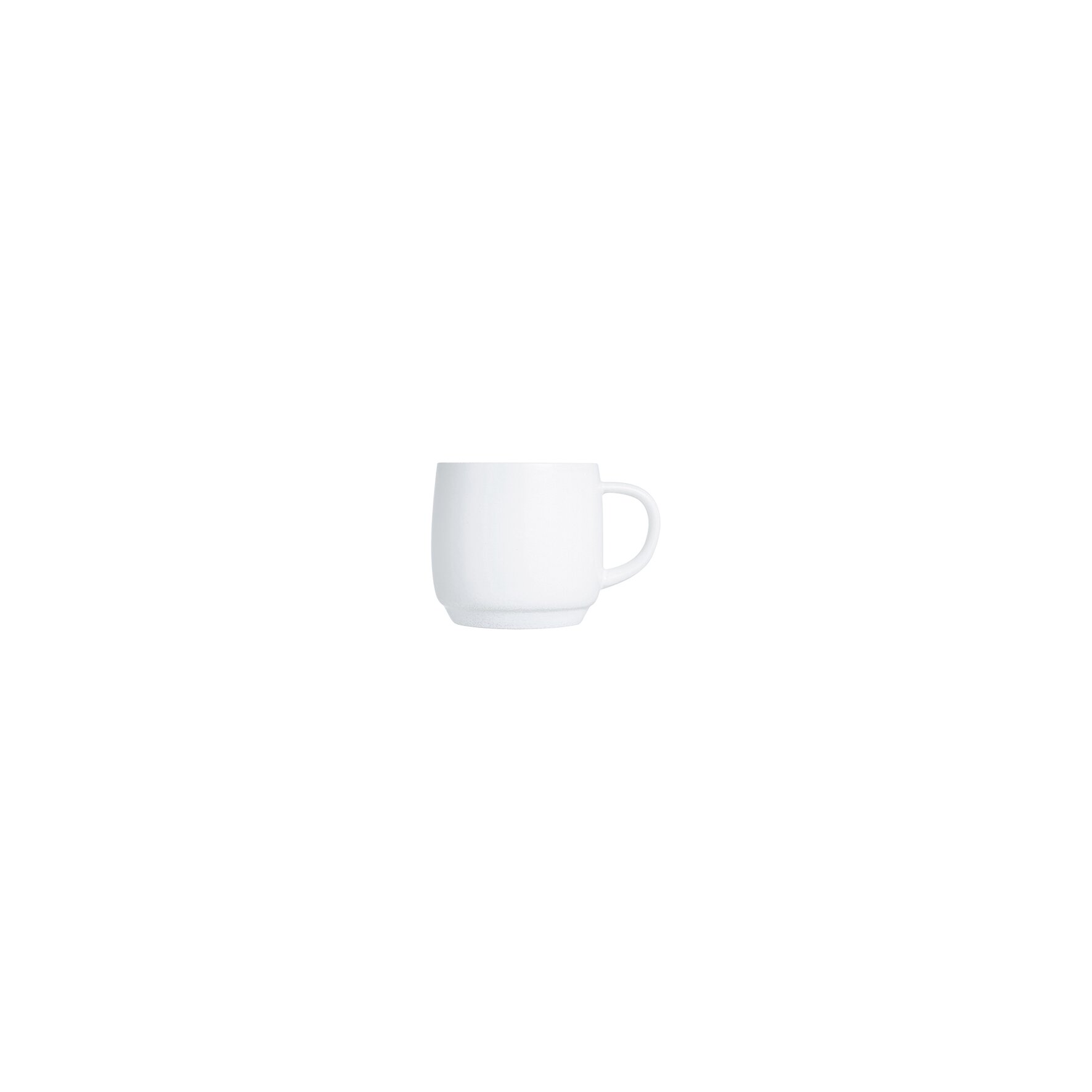 Intensity White, Baril Tasse stapelbar 0,09 l weiß