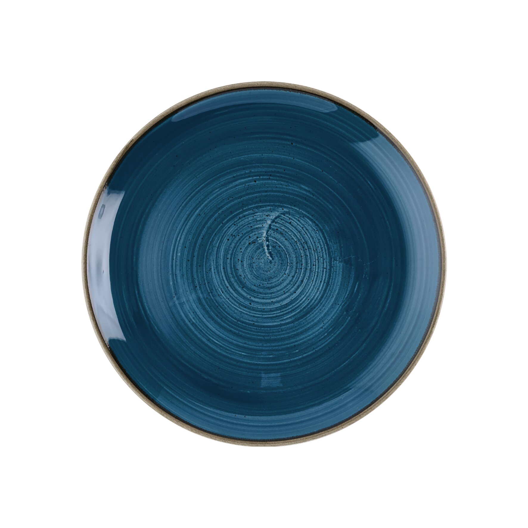 Stonecast, Coupteller flach ø 260 mm Java Blue