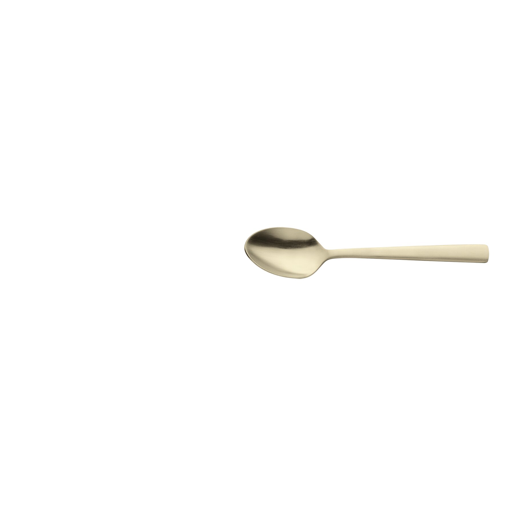 Ventura, Mocca- / Espressolöffel 108 mm PVD champagner