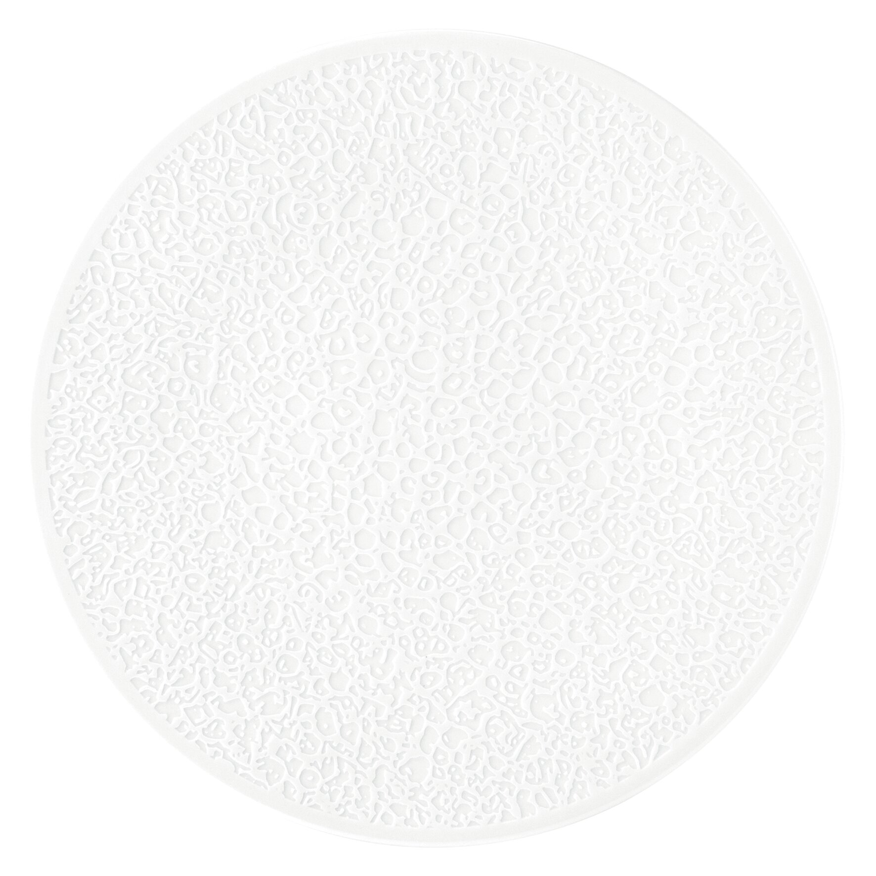 Nori, Teller flach ø 332 mm Vollrelief weiß
