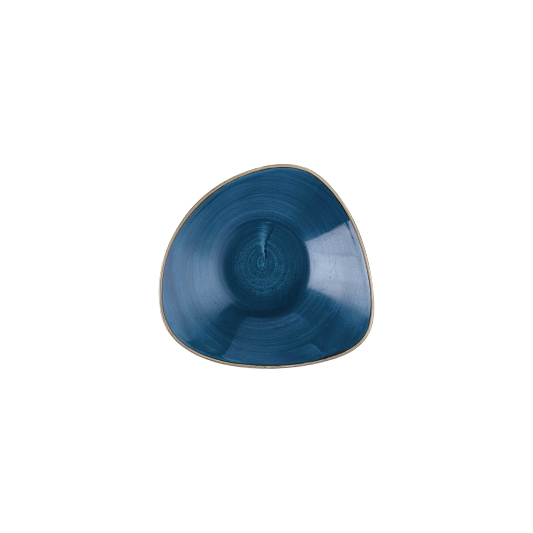 Stonecast, Teller tief dreieckig ø 153 mm Java Blue