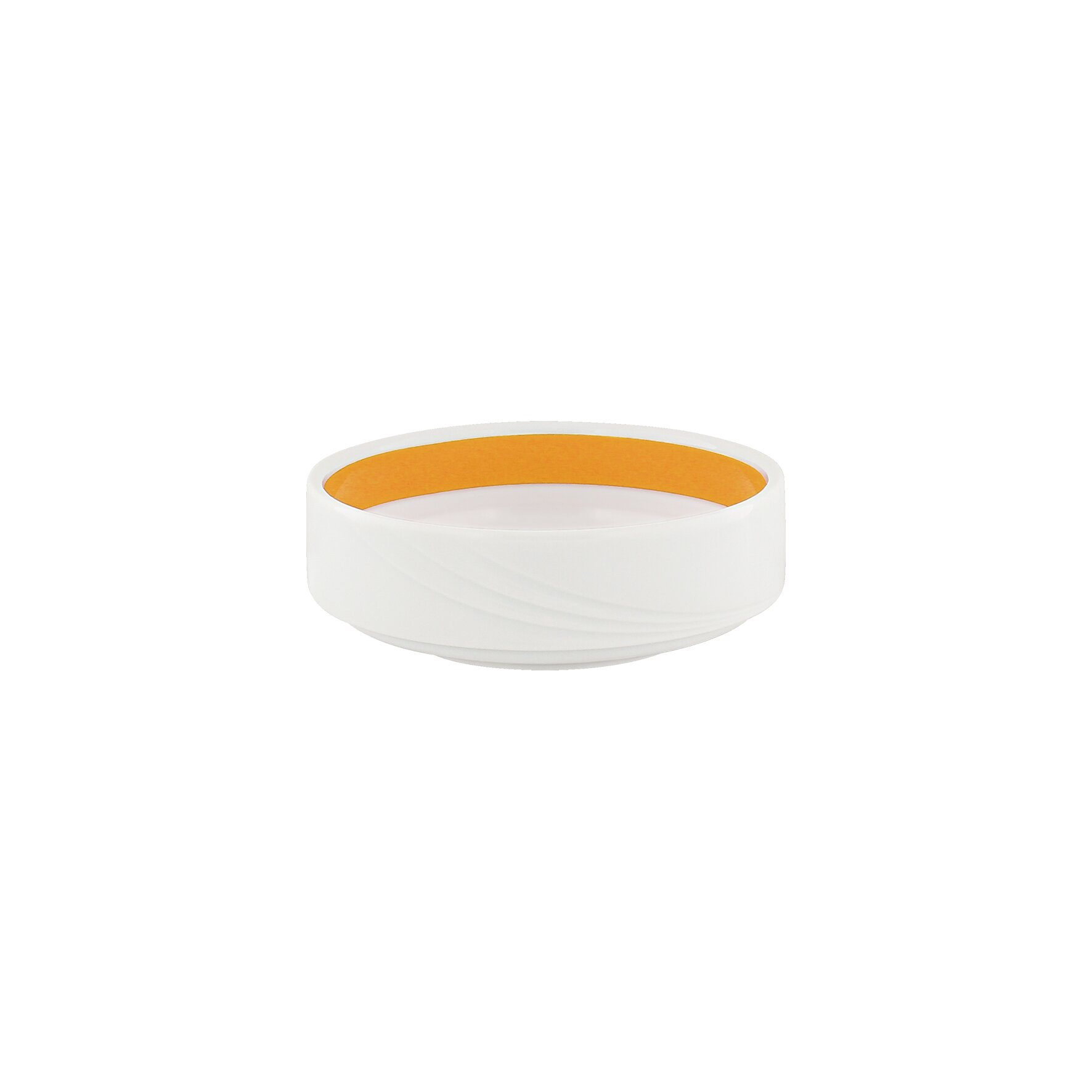 Donna Senior, Schale rund stapelbar Relief ø 120 mm / 0,30 l orange