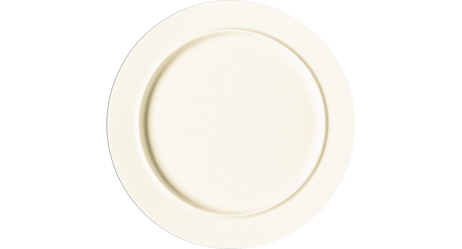 Nordic, Teller flach mit Rand ø 234 mm creme 